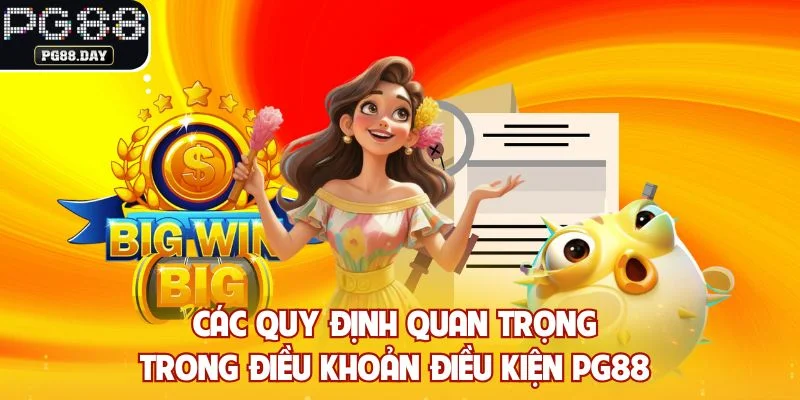 Các quy định quan trọng trong điều khoản điều kiện PG88 