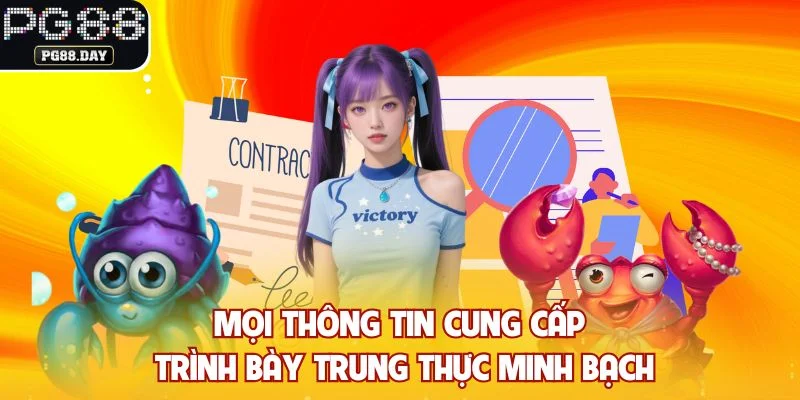 Mọi thông tin cung cấp trình bày trung thực minh bạch